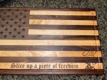 Ol' Glory Cutting Board (approximately 18 1/2" x 9 3/4")