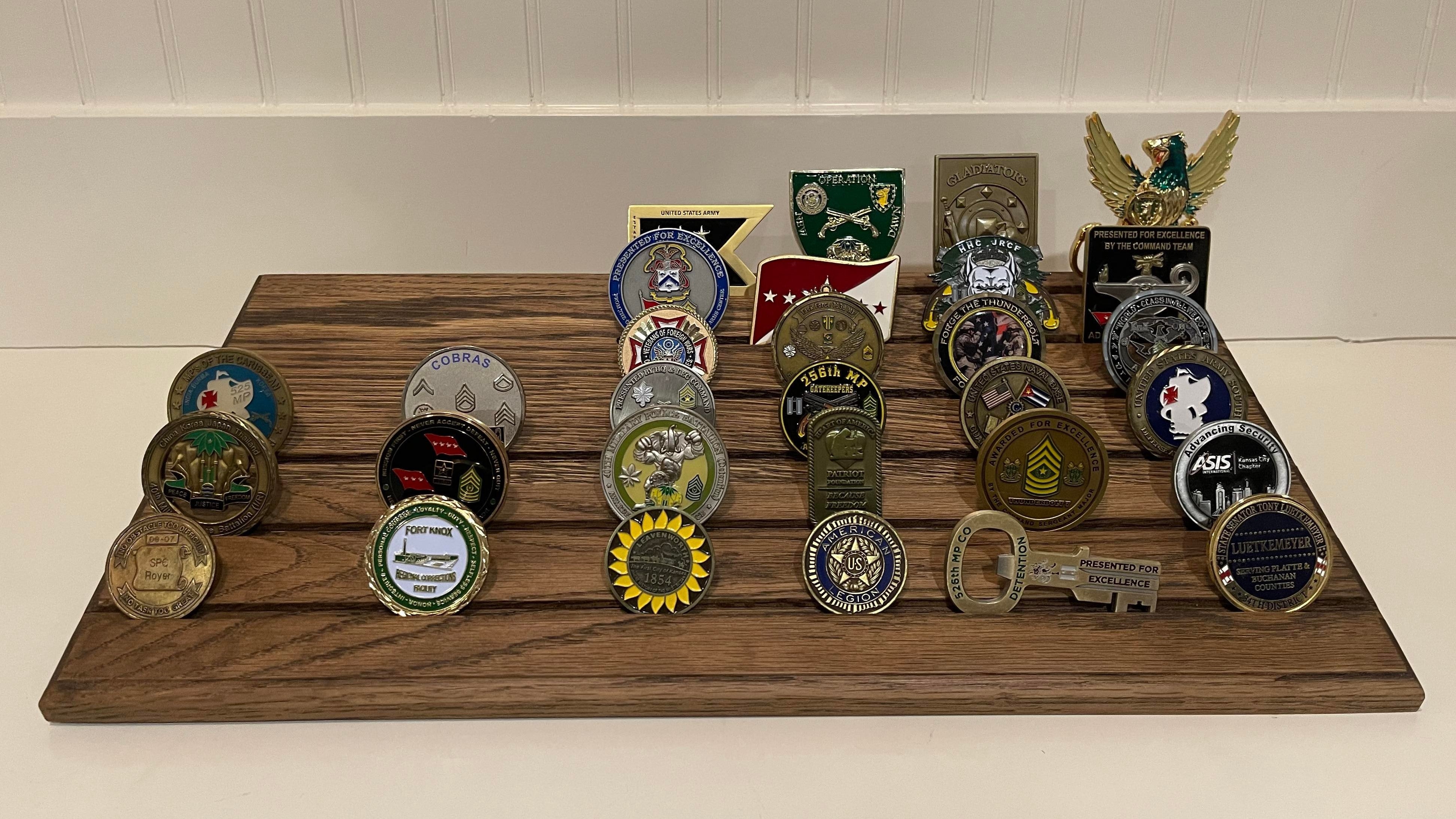 Customized Coin Rack Desk Coin Rack – Royer's Woodworking
